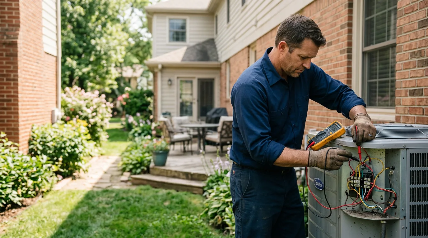 HVAC technician working near Hancock, VT